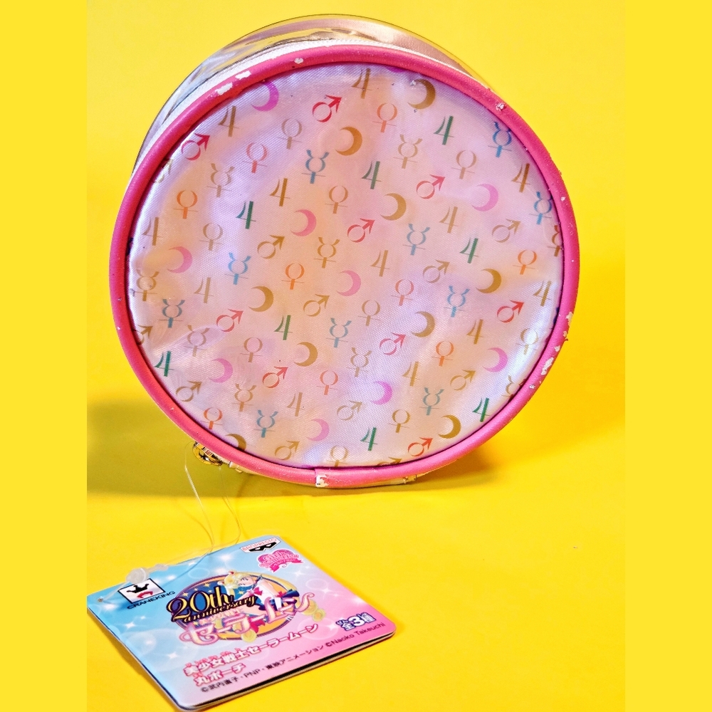 Sailor Moon 20th Anniversary Inner Senshi Symbols Round Pouch (deterioration)